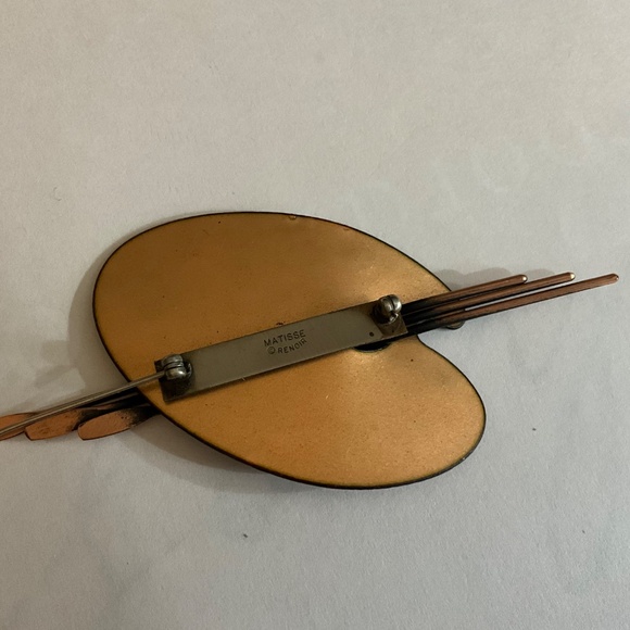 Matisse Renoir Palette Brooch Pin Artist - Picture 2 of 2